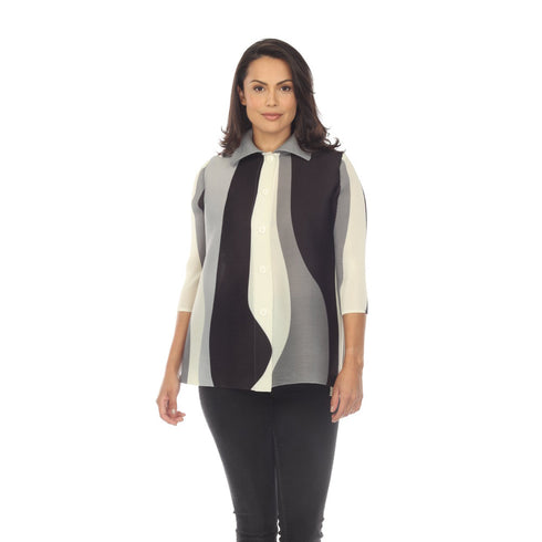 Button Abstract Jacket - JK1311